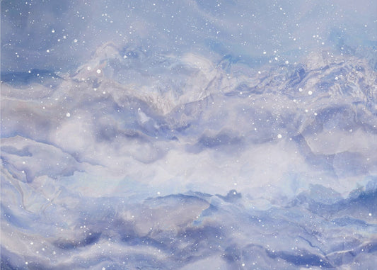 Mountains Under A Starry Sky | Poster