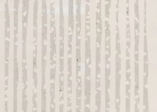 Vertical Gray And White Stripes | Poster