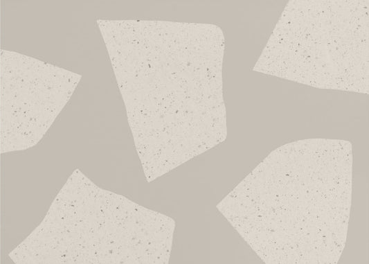 Irregular Light Beige Shapes | Poster