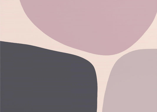 Organic Shapes In Muted Tones | Poster