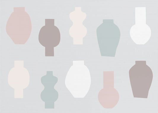 Abstract Vases Pastel | Poster