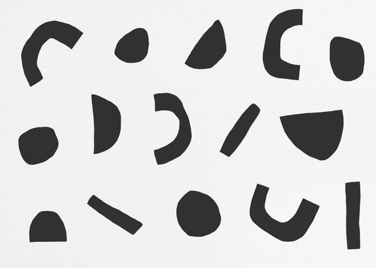 Black Geometric Shapes | Poster