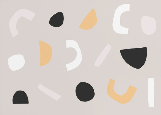 Geometric Shapes in Neutral Tones | Poster
