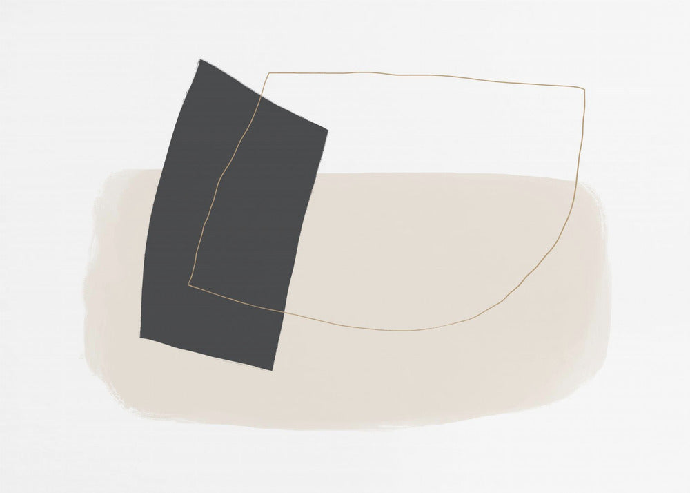 Geometric Shapes and Simple Lines in Neutral Tones | Poster