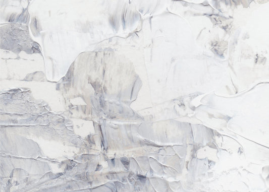 White and Gray Brushstrokes | Poster