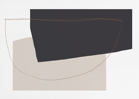 Curved Abstract Harmony | Wallpaper