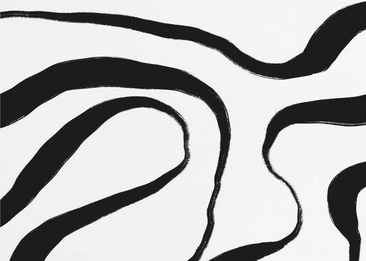 Flowing Zebra-Like Stripes | Canvas