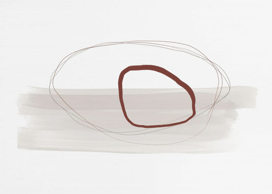 Minimalist Composition With Intersecting Lines | Canvas