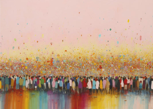 Vibrant Gathering | Canvas