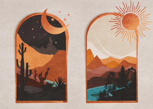 Desert&#039;s Dawn &amp; Dusk | Canvas
