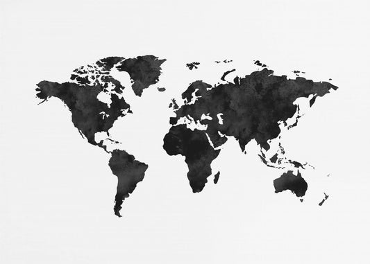 Inked World Map | Canvas