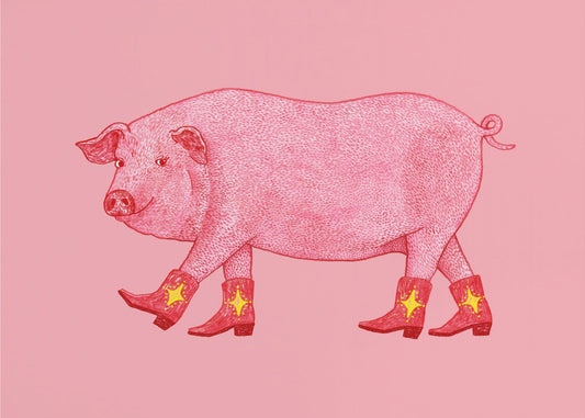 Marjorie the Cowgirl Pig | Poster
