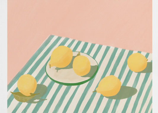 Lemons and stripes | Canvas