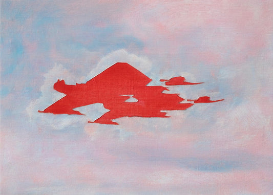 UAP Red, Cloudy Sky | Canvas