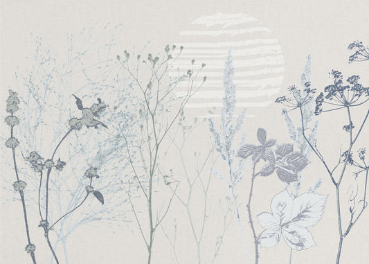 Plant based calming atmosphere soft blue | Canvas