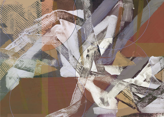 Abstract Circles and Textures 3 | Poster