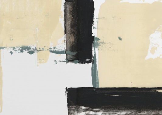 Neutral &amp; Black Art Print No 1 | Canvas