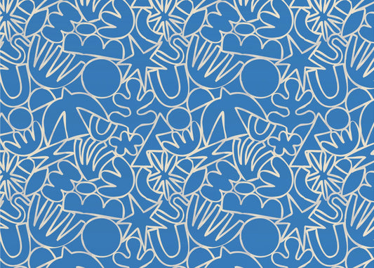 Dynamic Blue Dance | Poster