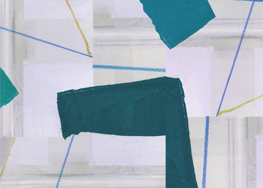 Abstract Composition In Blue 3 | Canvas