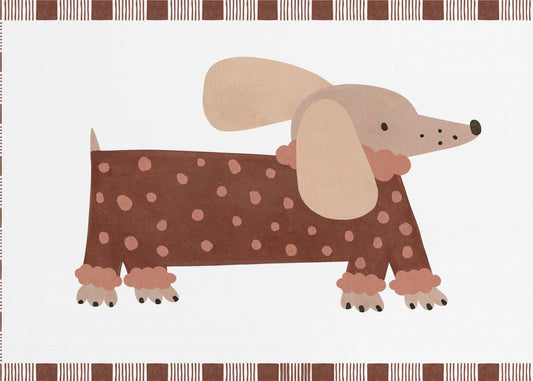 Dotted Dachshund | Canvas