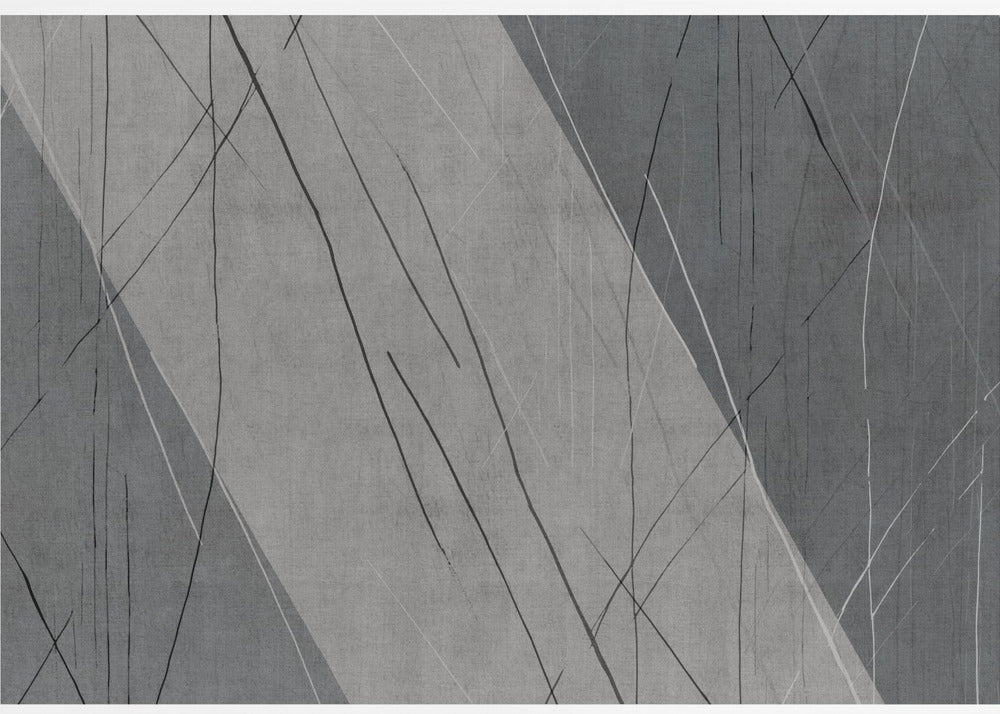 Abstract Lines on Grey | Canvas