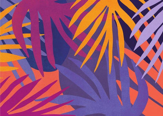 Vibrant Jungle Leaves | Canvas
