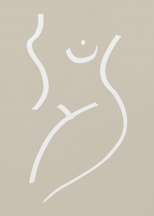 Body Sketch Sand | Canvas