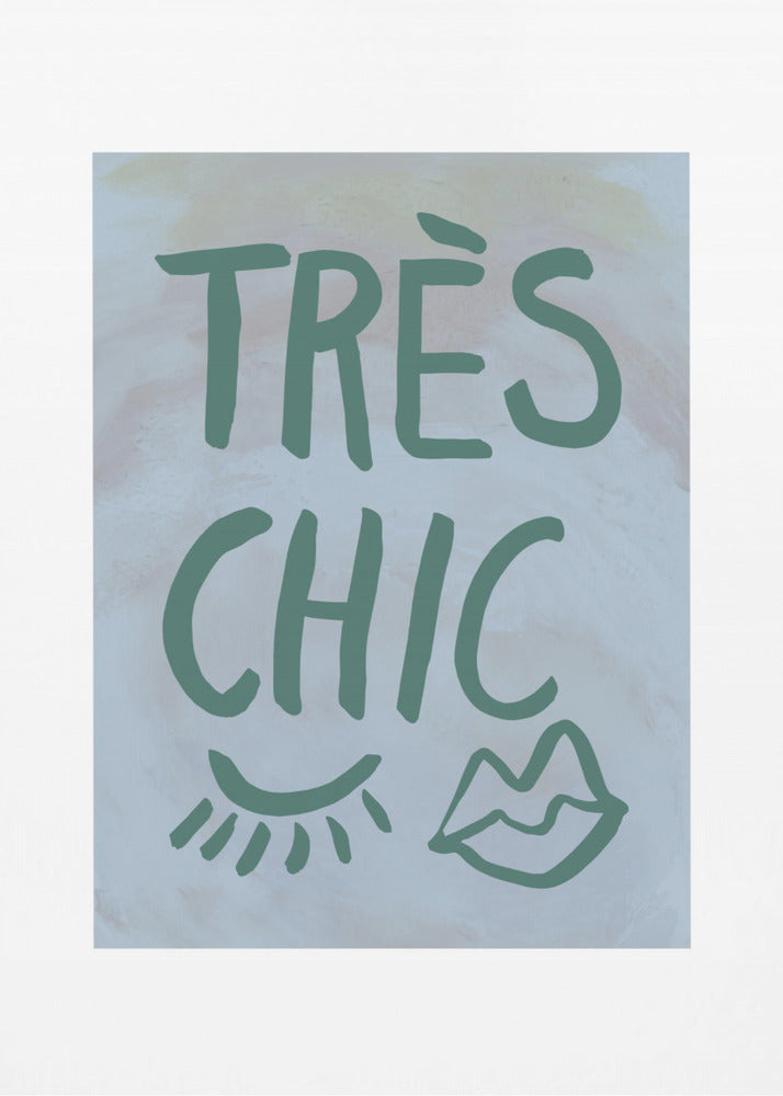 TrÃ¨s Chic Blue Frame | Canvas
