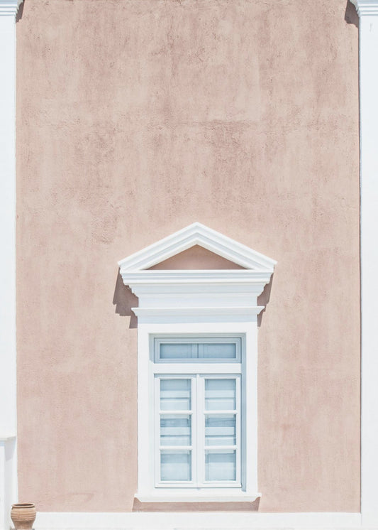 Pink wall and a pediment | Poster