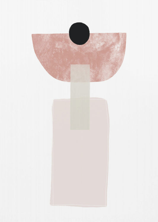Geometric Shapes in Soft Earthy Tones | Canvas