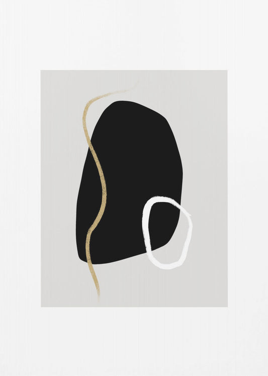 Bold Black Shapes | Poster