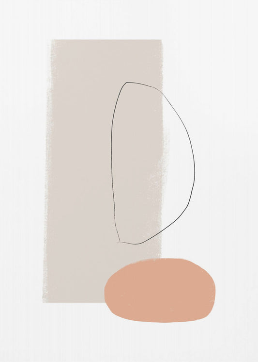 Simple Shapes and Soft Colors | Poster