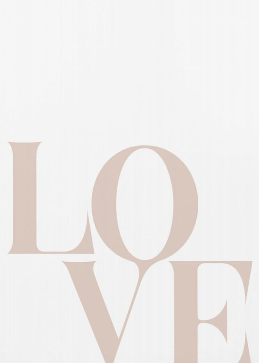 Minimalist Love Typography | Poster