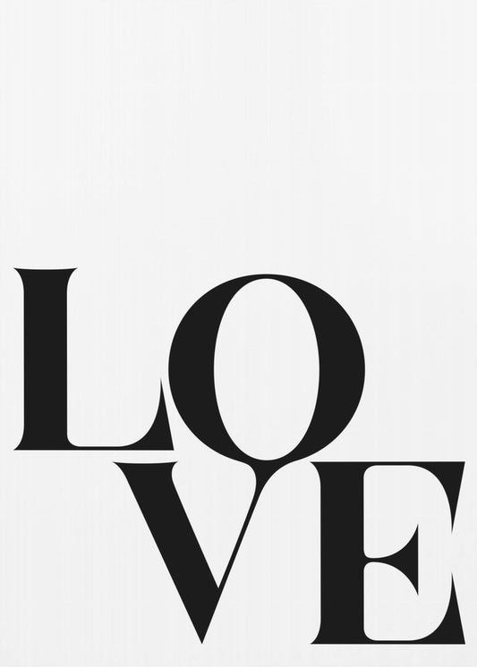 Bold Love Typography | Poster