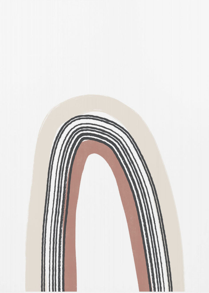 Simple Arch With Black Lines | Poster