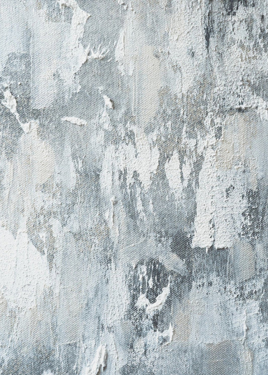 Textured Layers Of White And Gray | Poster
