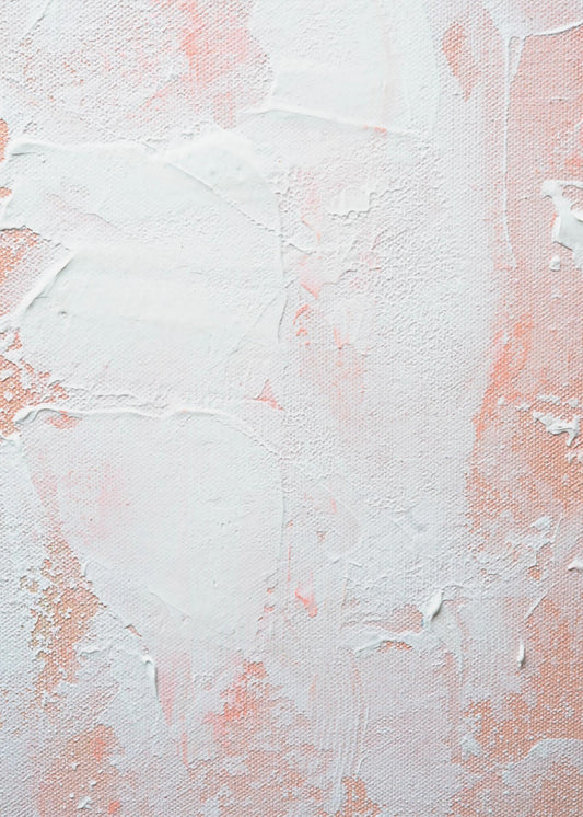 Minimalist Design With Peach And White Tones | Poster