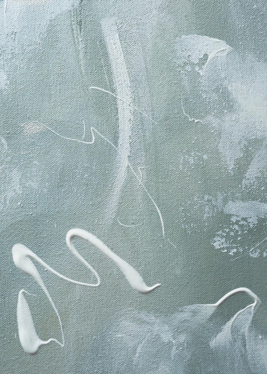 Green and White Acrylic | Poster