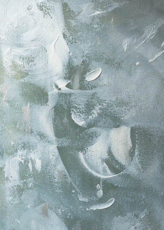 Green and White Acrylic | Poster