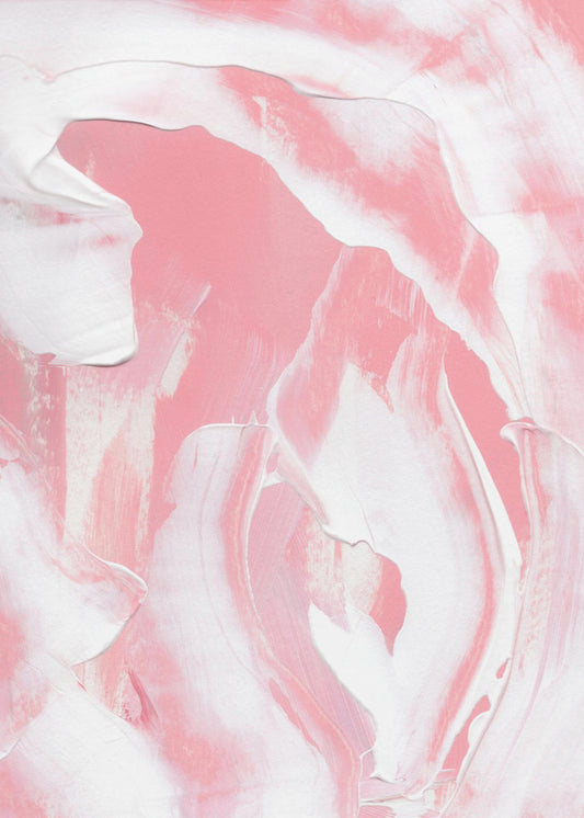 Harmonious Blend Of Pink And White Hues | Poster