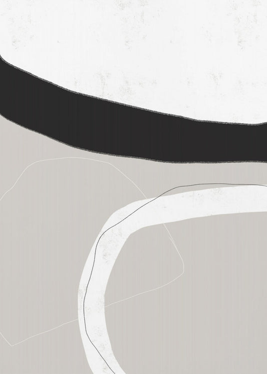 Black And White Shapes | Poster