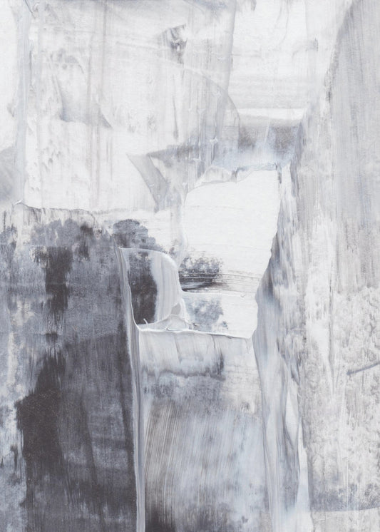Monochrome Brushstrokes | Poster
