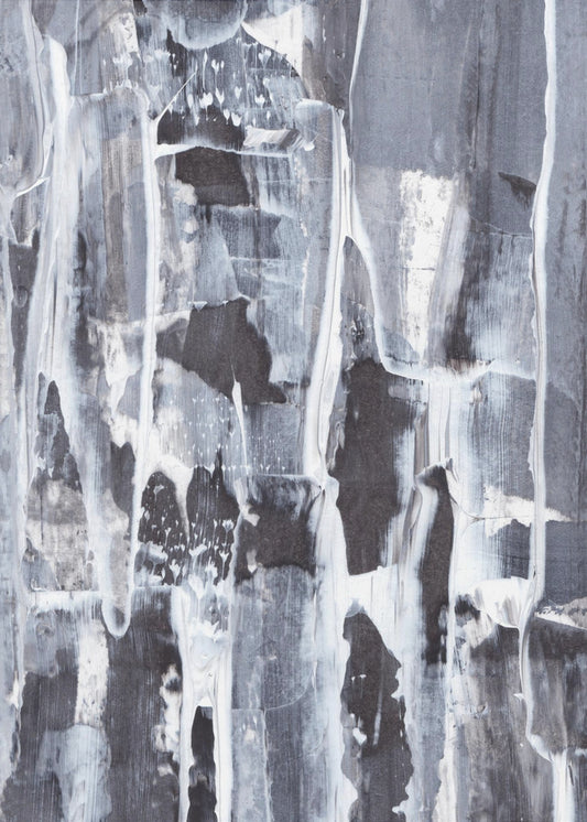 Textured Layers of Gray and White | Poster