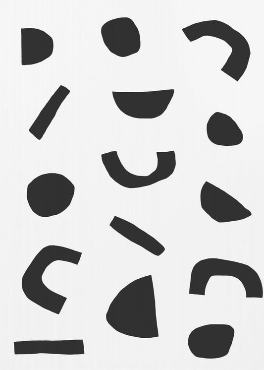 Black Shapes Dance | Poster