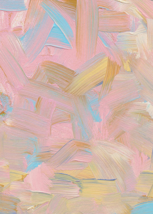 Vibrant Brushstrokes in Pastel Hues | Poster