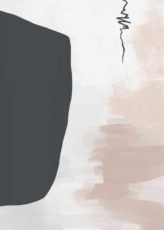 Minimalist Bold Black Shapes | Poster