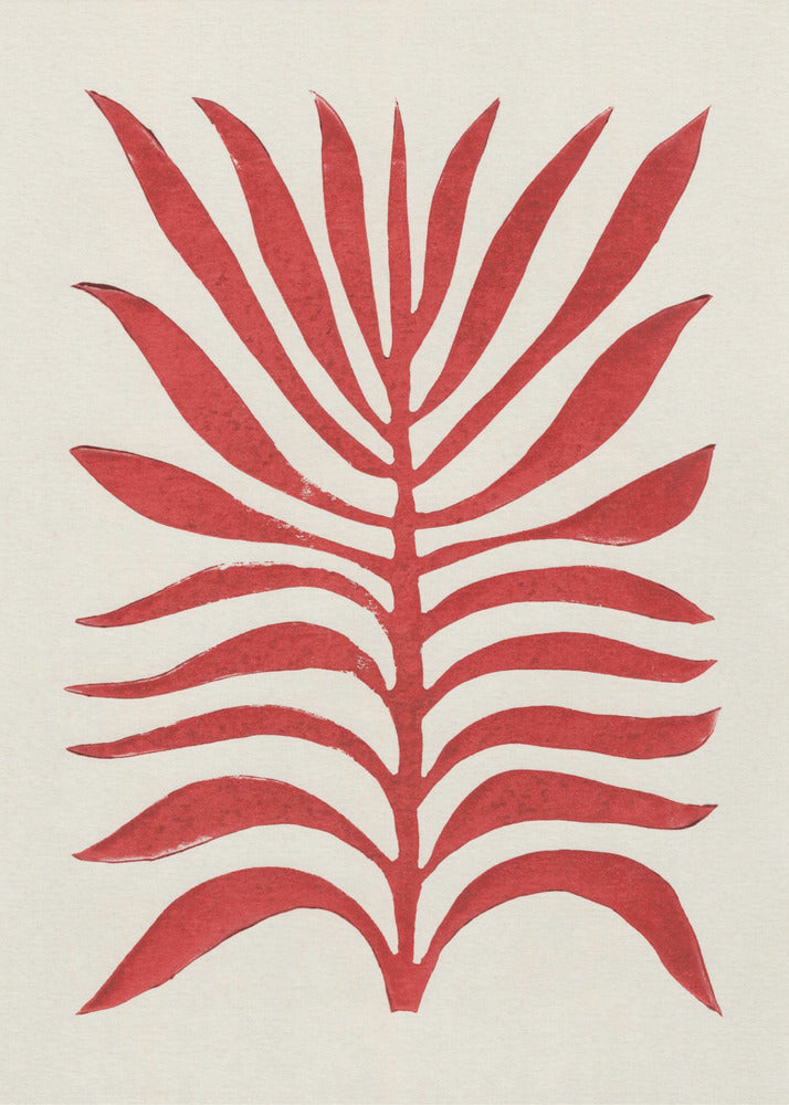Red Branch / Lino Print | Poster