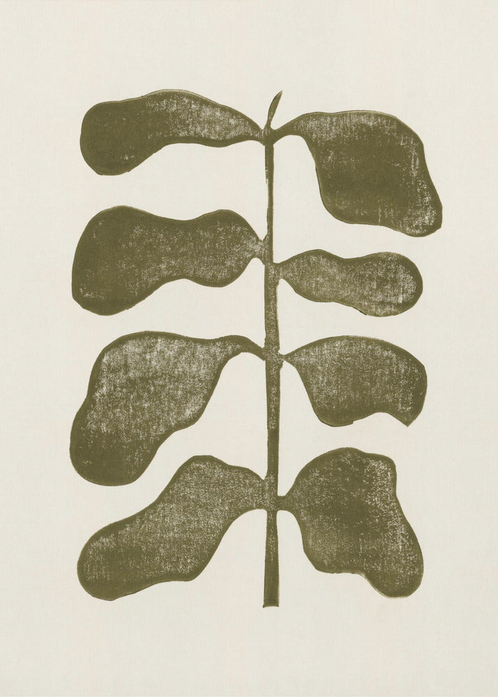 Linocut Plant | Poster