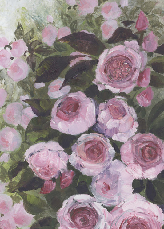 Aurorie painterly roses | Poster