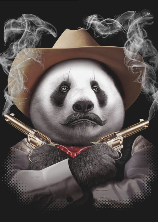 panda crossgun | Poster